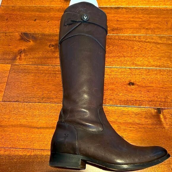 Frye Molly Button Tall Black Boot Size 7 - Picture 10 of 16